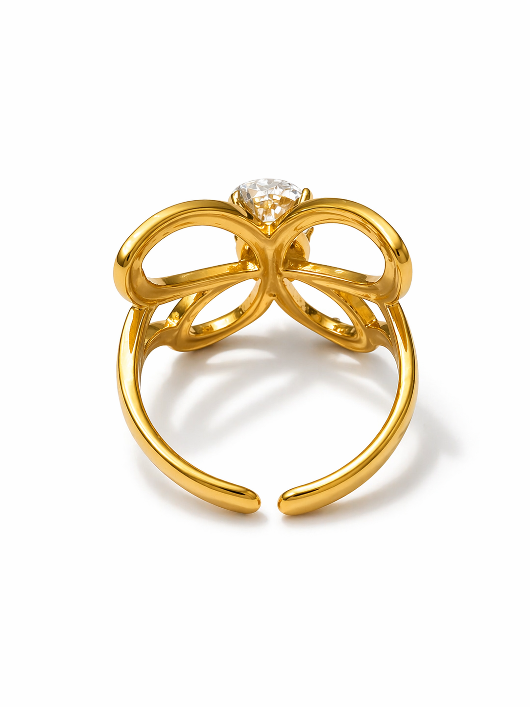 Eloria Butterfly Crystal Statement Ring