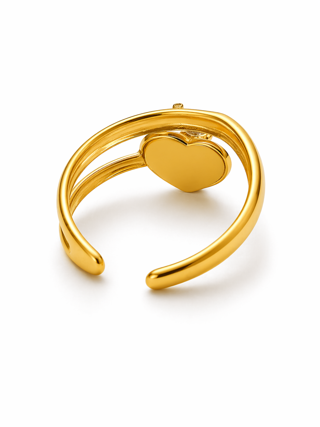 Amoura Heart Crystal Luxe Ring