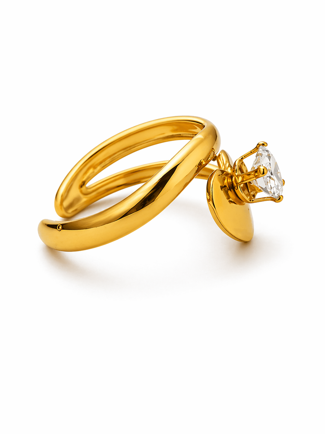 Amoura Heart Crystal Luxe Ring