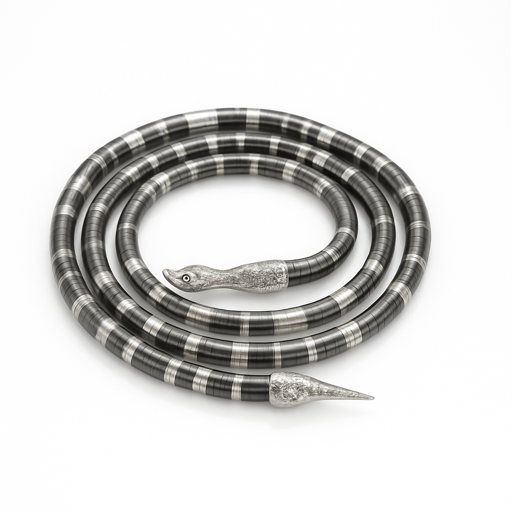 Flexible Silver Snake Necklace