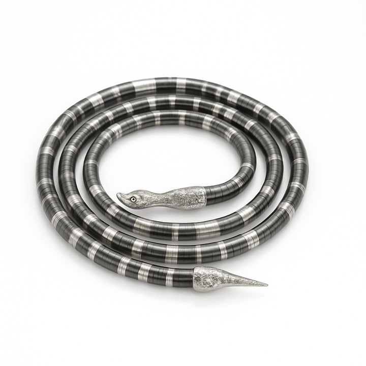 Flexible Silver Snake Necklace
