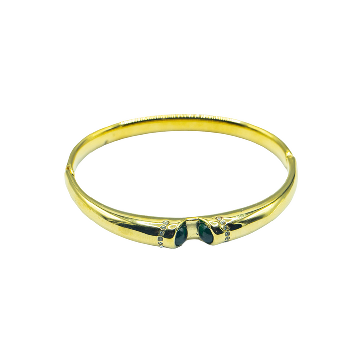 存在感抜群!ジルコニウム数連ブレスレット ゴールド ISIS Bangles & Bracelets – ISHI New York