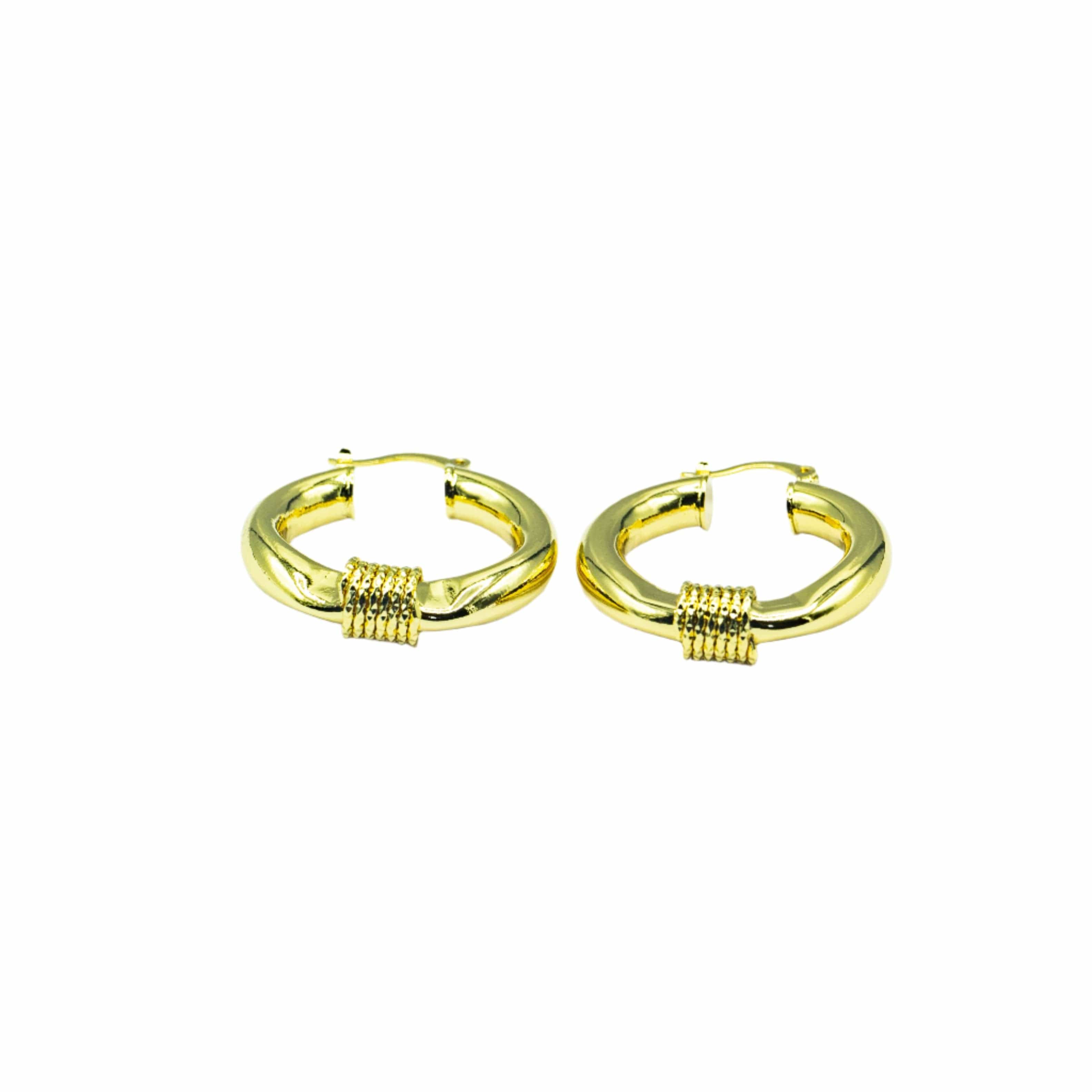 Twirled Gold Hoops - ISHI New York
