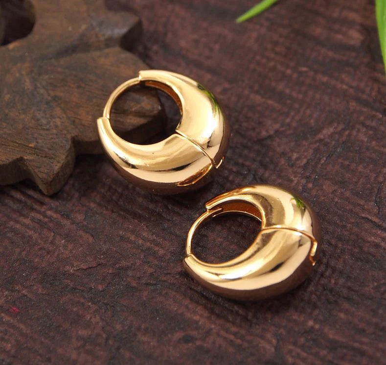 Minimalist teardrop earrings—gold finish statement jewelry ISHI New York