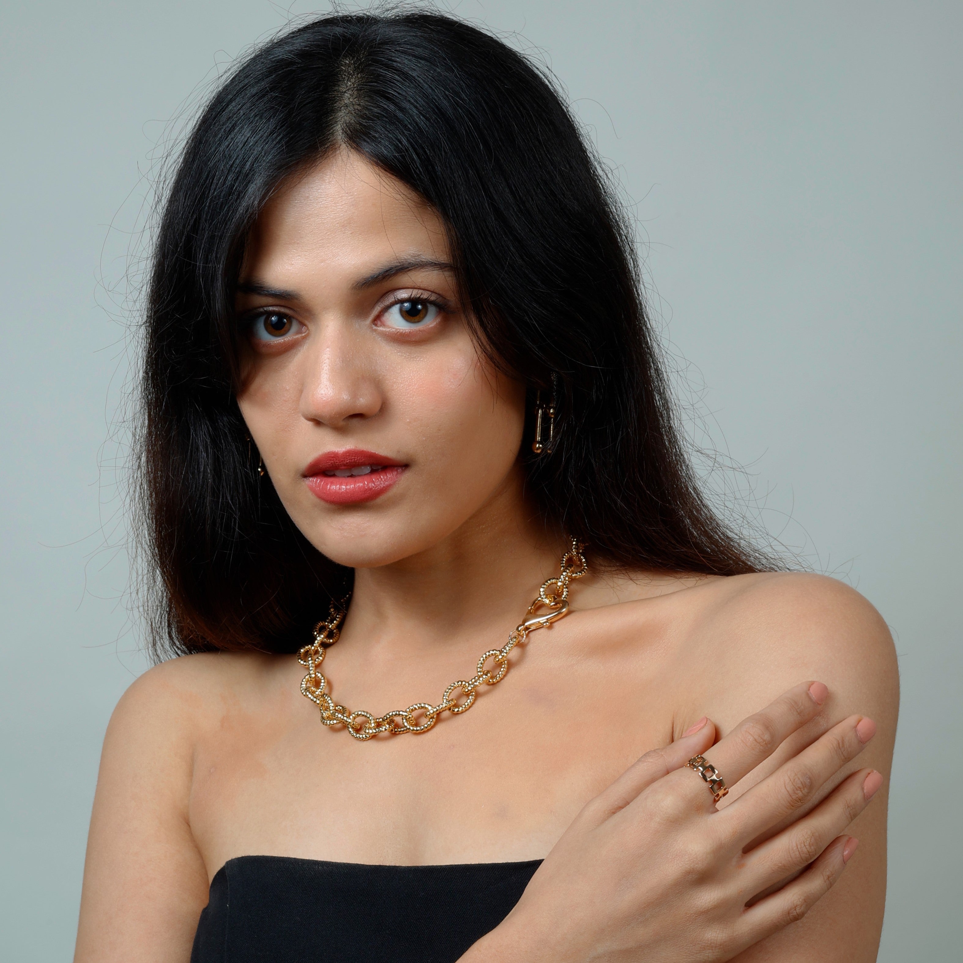 Heart Lock Necklace - 18K Gold Plated - ISHI New York