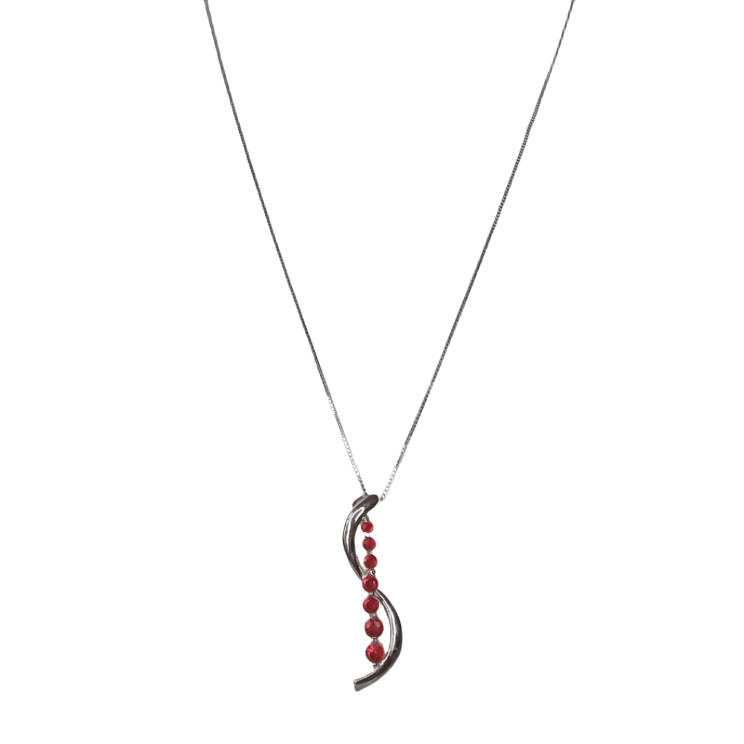 Seven Chapters CZ Necklace - 925 Sterling Silver - ISHI New York