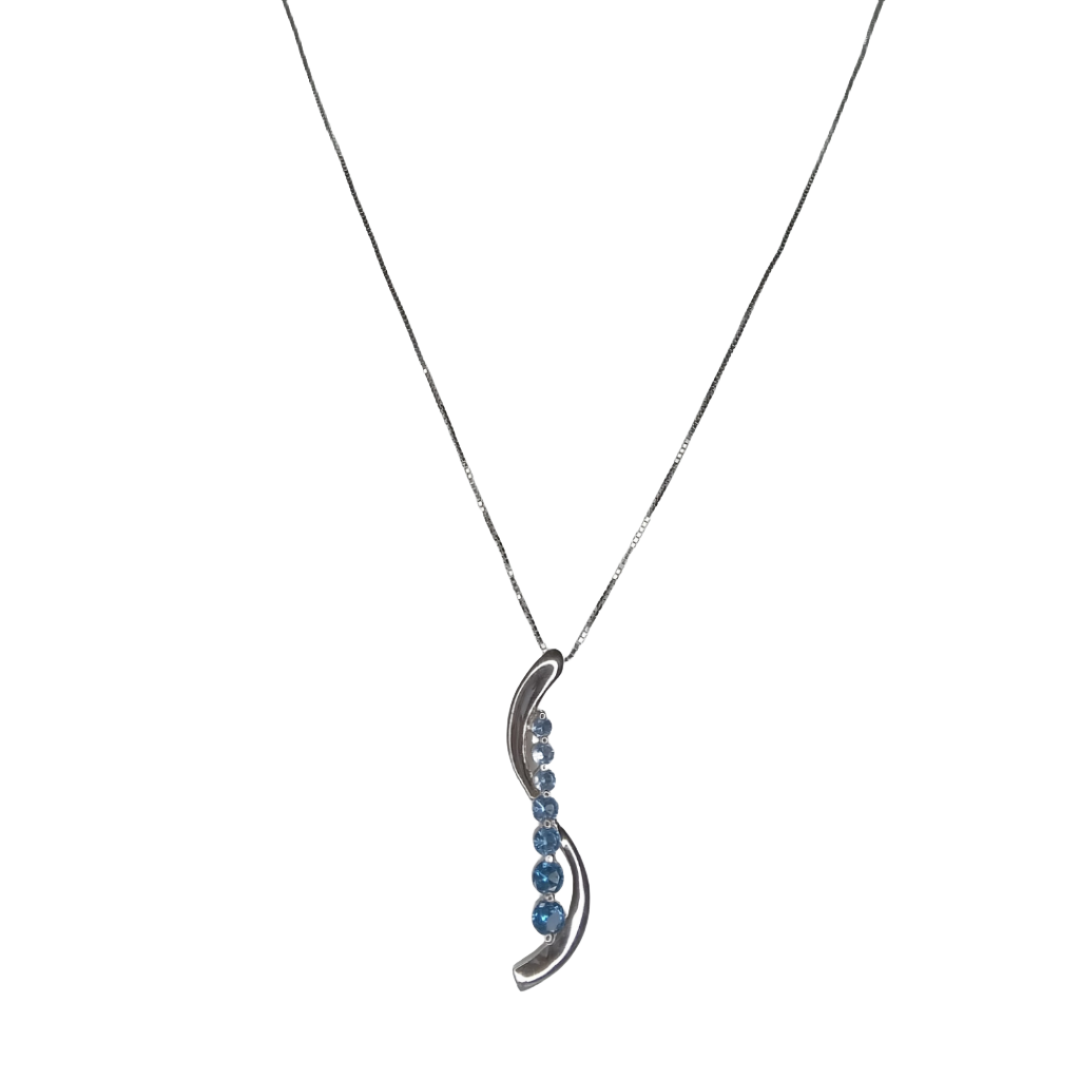 Seven Chapters CZ Necklace - 925 Sterling Silver - ISHI New York