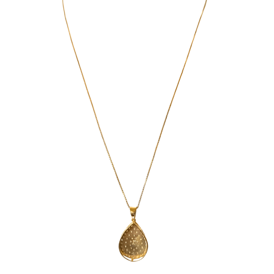 Golden Dew Diamond Necklace - 925 Sterling Silver - ISHI New York