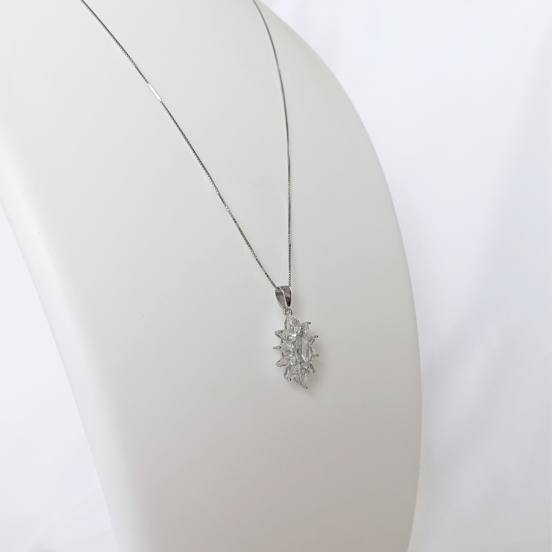 Skylight Sparkler Necklace - 925 Sterling Silver - ISHI New York