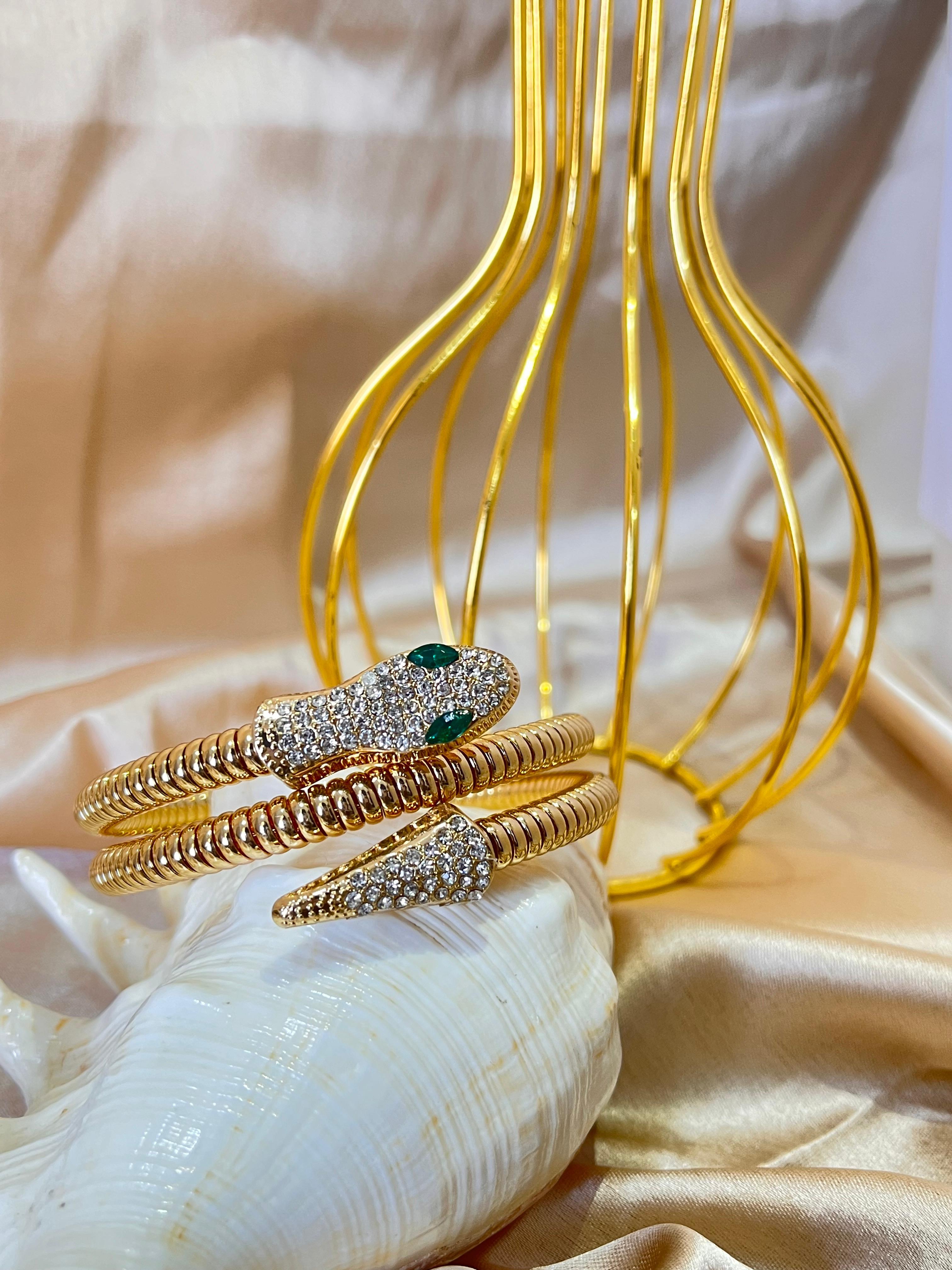 Crystal Snake Bracelet - ISHI New York