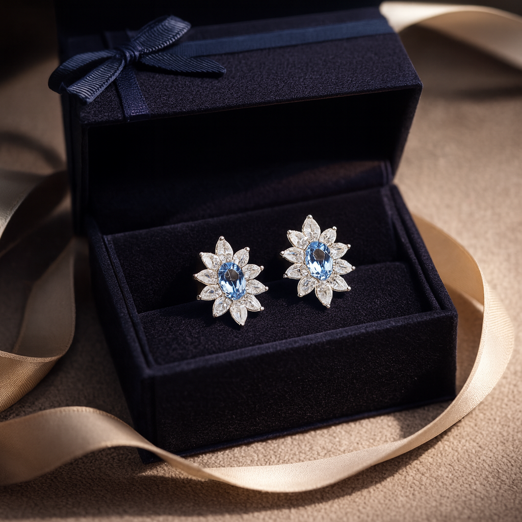 Skylight Sparkler Earrings - 925 Sterling Silver