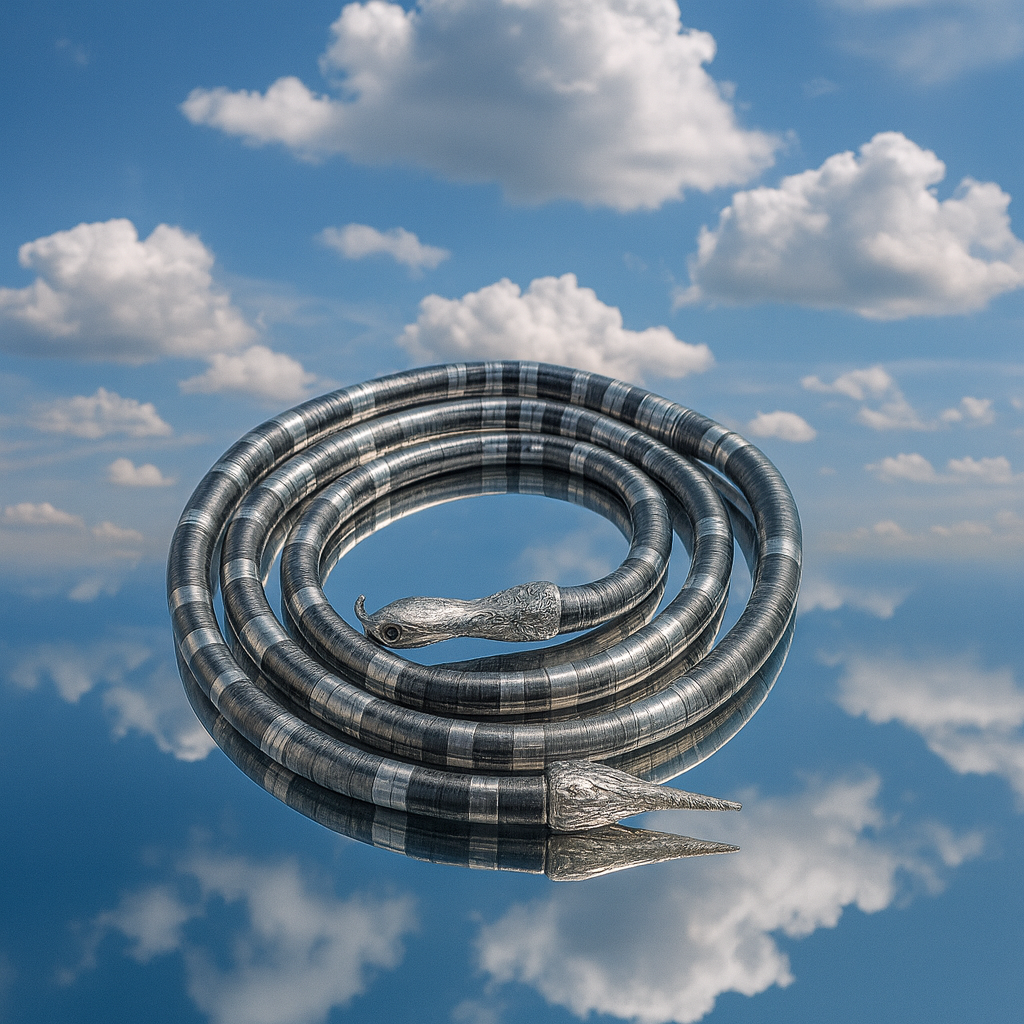 Flexible Silver Snake Necklace