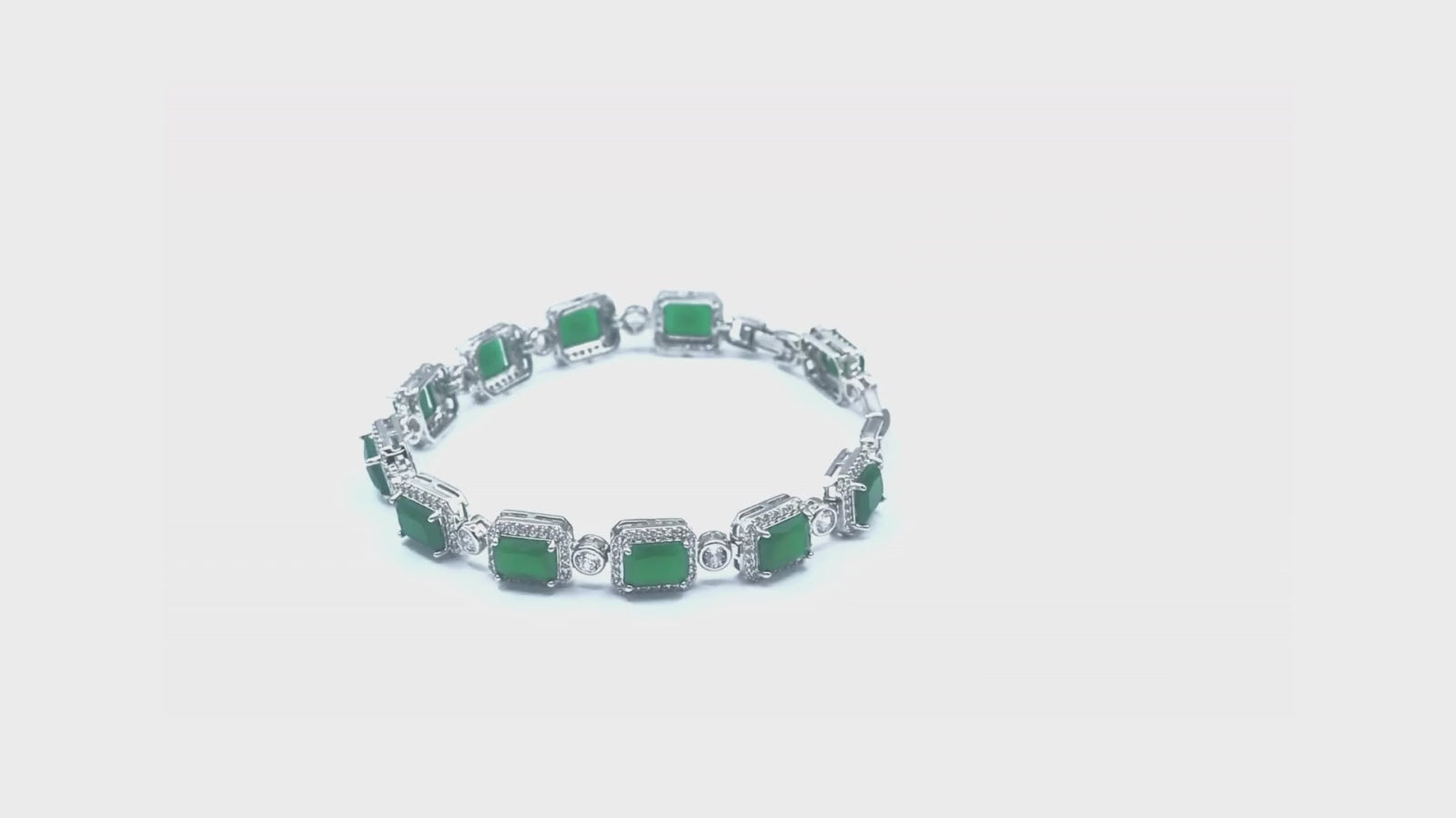Green CZ Luxe Bracelet