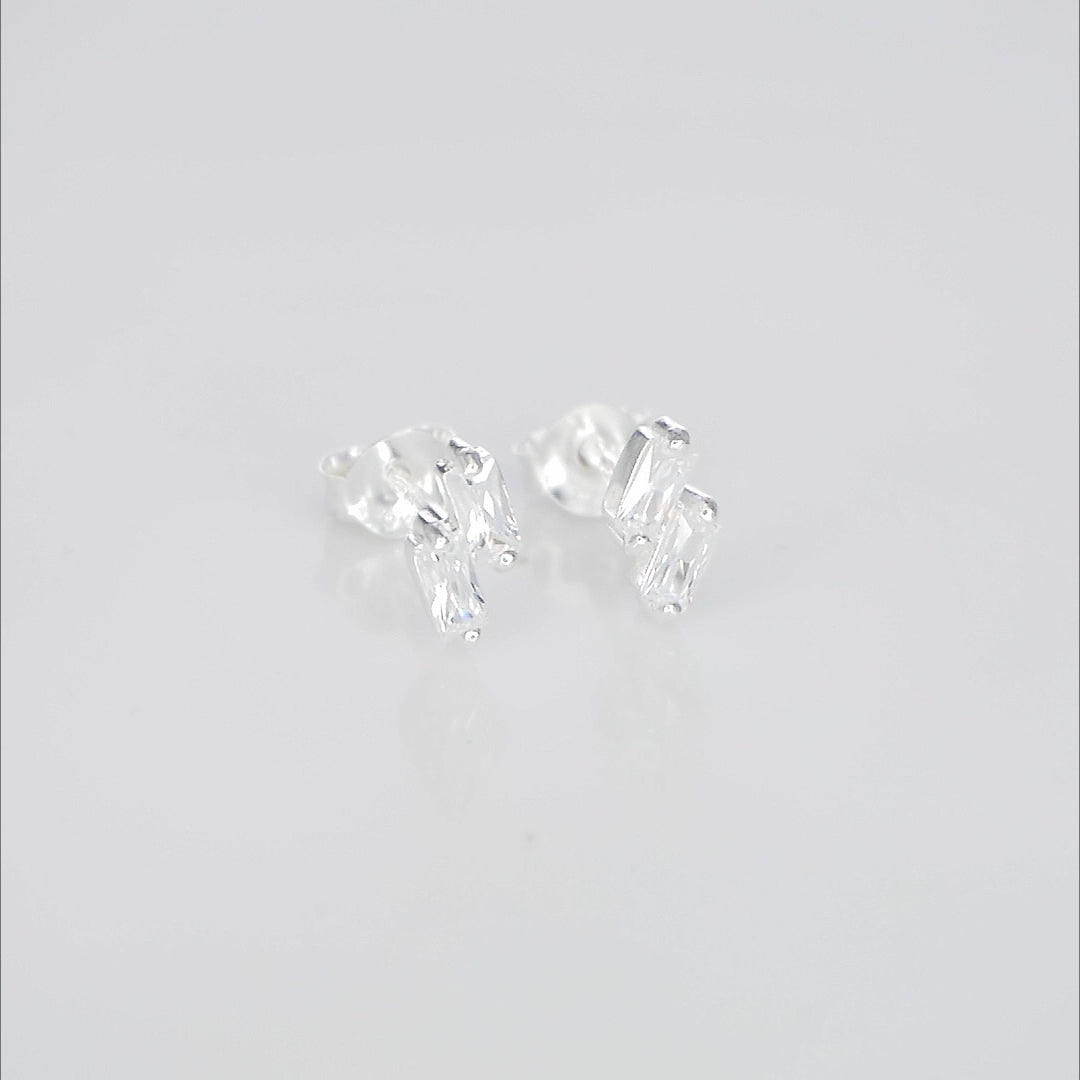 Demi-Fine Cubic Zirconia Earrings in 925 Sterling Silver. Shop Now!