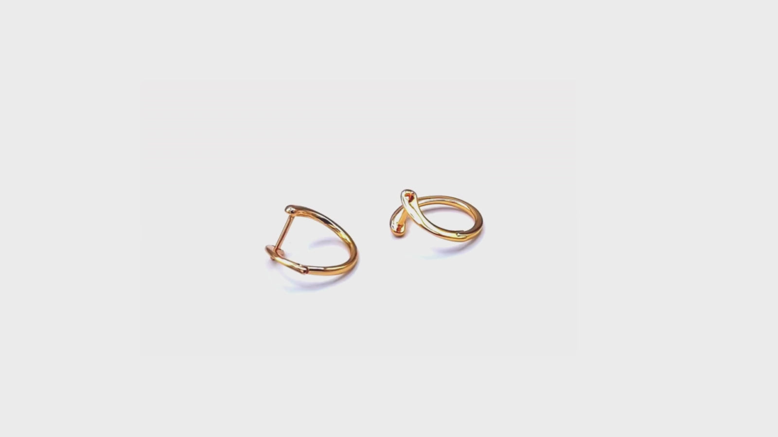 Twisted Gold Hoop Earrings