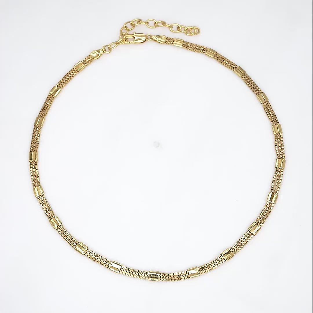 Golden Gatsby Necklace - 18K Gold Plated