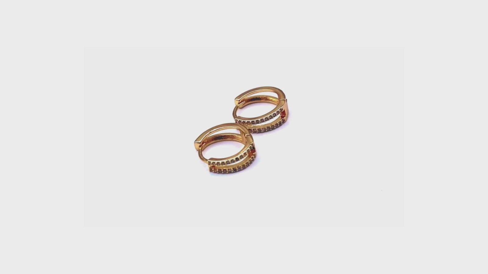 Stunning Layered Diamond Hoop Earrings in Rose Gold – Elegant, timeless, and hypoallergenic fashion jewelry, perfect for any occasion
