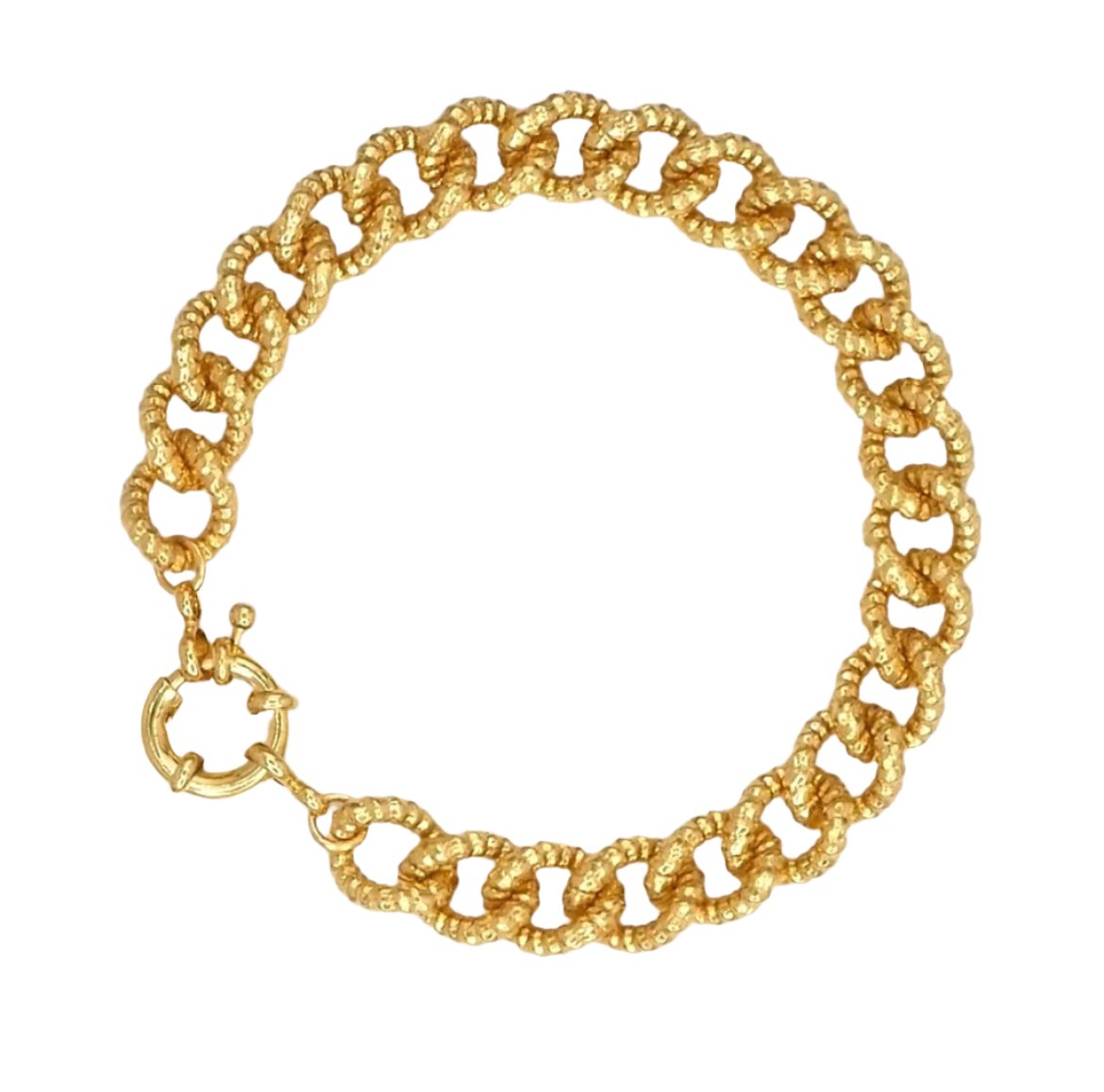 Classic Golden Rope Link Bracelet - 18k Gold Plated - ISHI New York