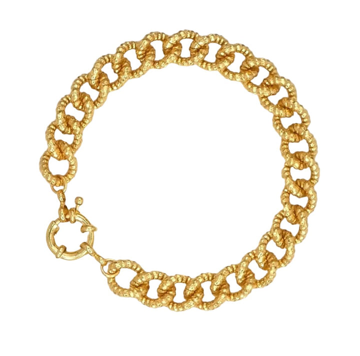 Classic Golden Rope Link Bracelet - 18k Gold Plated