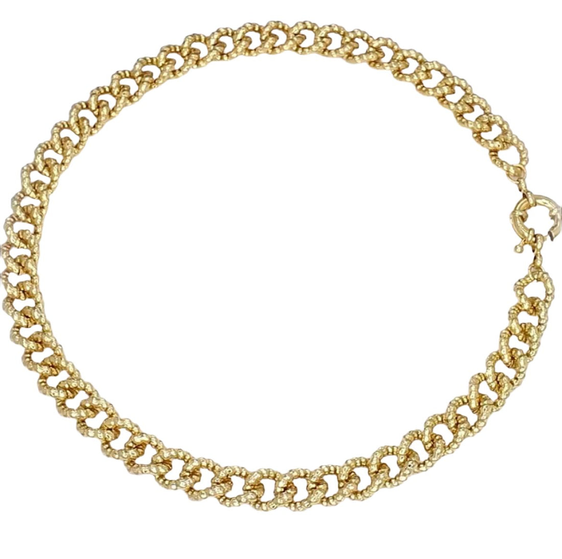 Classic Golden Rope Link Necklace - 18k Gold Plated