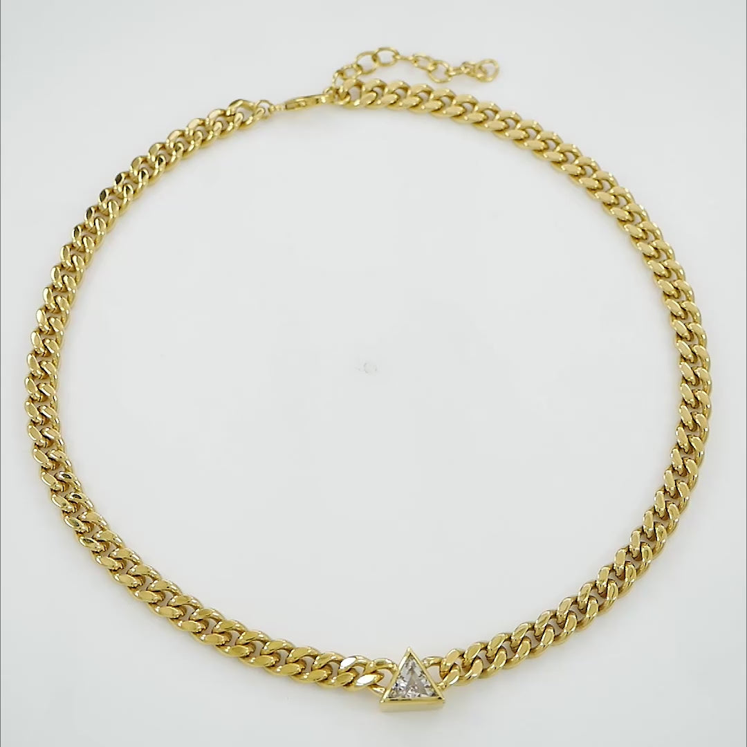 18K Gold-Plated Ice Queen Necklace—Dazzling design, anti-tarnish, hypoallergenic, perfect for any occasion