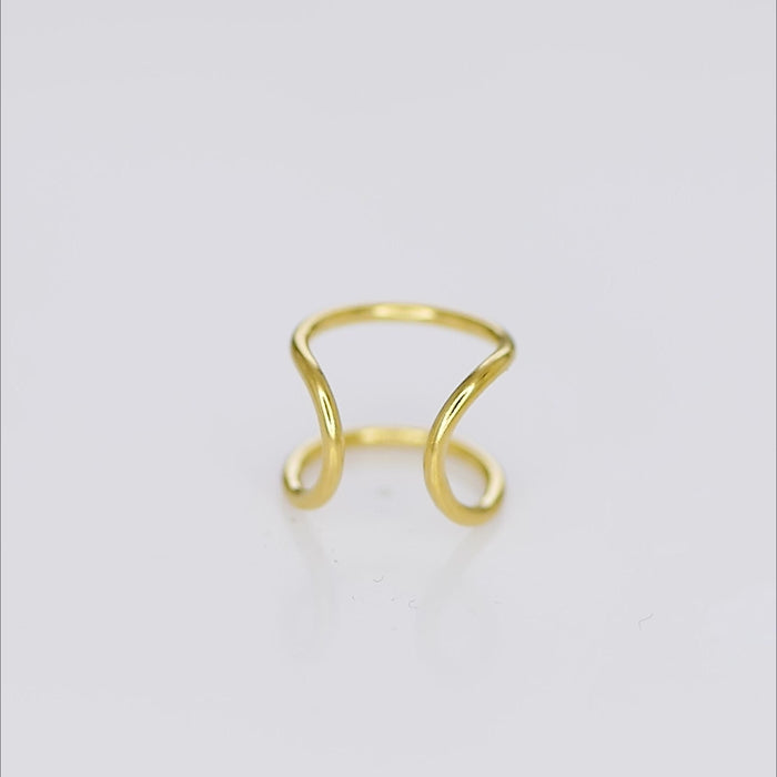 Minimalist Sleek Simplicity Ear Cuffs in 925 Sterling Silver, perfect for a modern and elegant look.