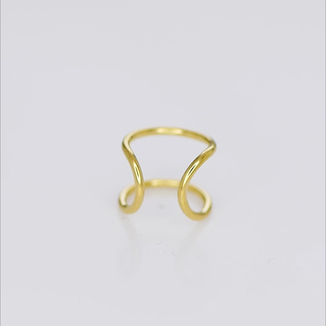 Minimalist Sleek Simplicity Ear Cuffs in 925 Sterling Silver, perfect for a modern and elegant look.