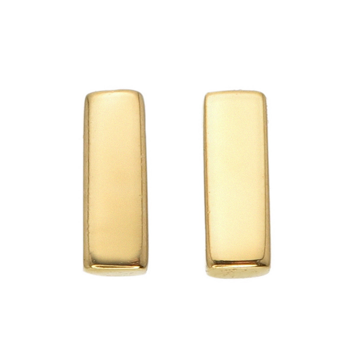 Golden Prism Boxed Rectangle Earrings - 925 Sterling Silver - ISHI New York