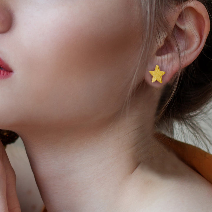 Stellar Fusion Star Earrings - 925 Sterling Silver