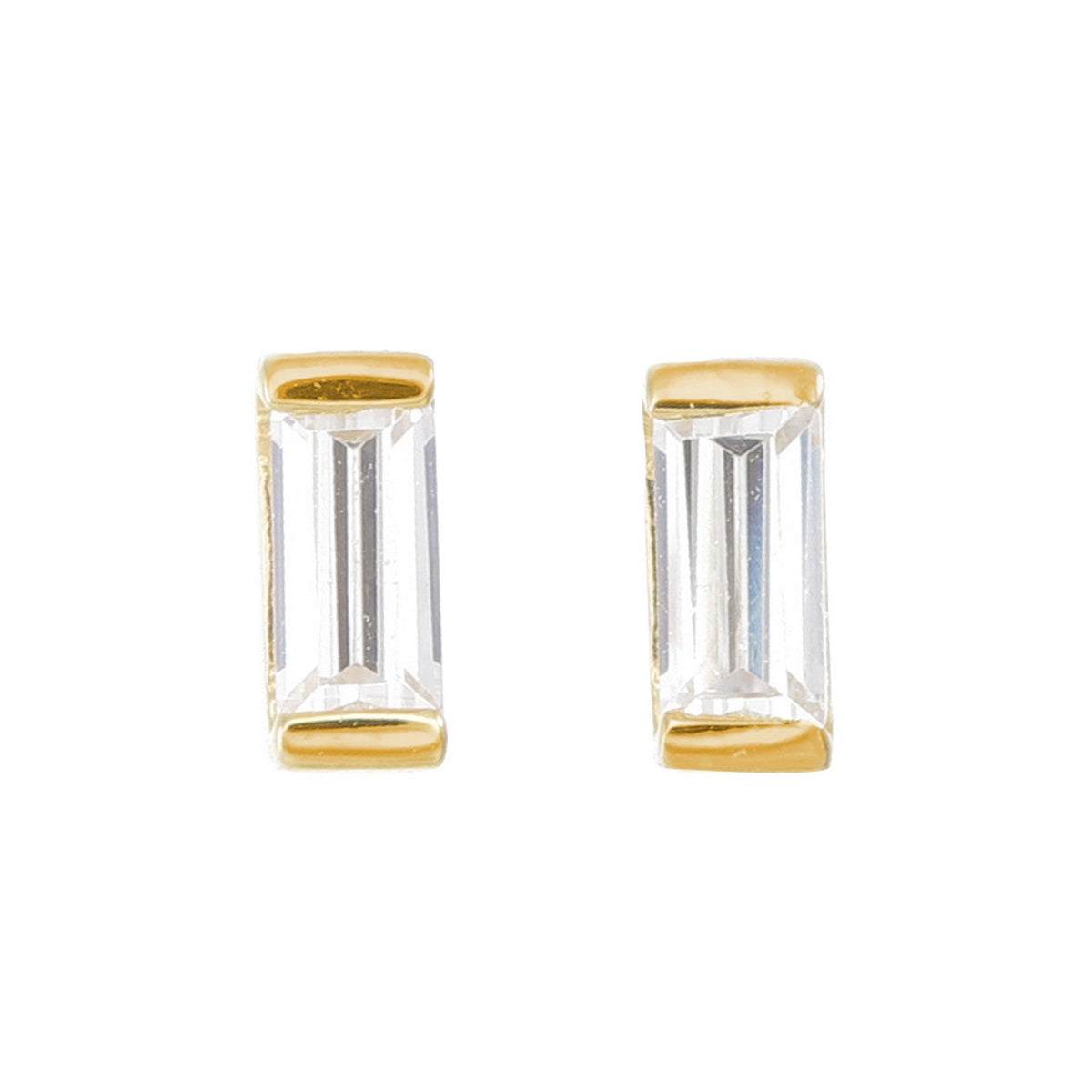 Golden Luminescence Studs - 925 Sterling Silver - ISHI New York