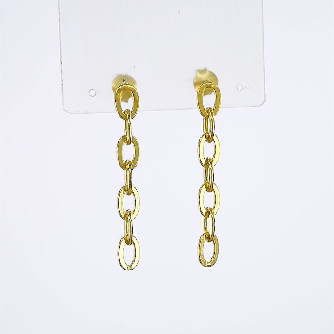 Minimalist Fluid Grace Earrings—18K Gold Plated on 925 Silver, everyday luxury jewelry